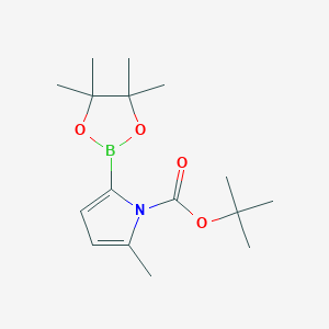 molecular formula C16H26BNO4 B13463251 Tert-butyl 2-methyl-5-(4,4,5,5-tetramethyl-1,3,2-dioxaborolan-2-YL)-pyrrole-1-carboxylate 
