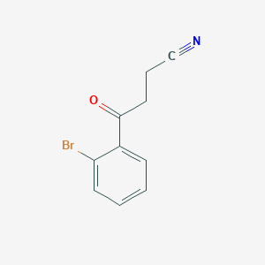 molecular formula C10H8BrNO B1346332 4-(2-Bromophenyl)-4-Oxobutyronitrile CAS No. 884504-61-4