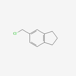 molecular formula C10H11Cl B1346334 5-(Chloromethyl)-2,3-dihydro-1h-indene CAS No. 18775-42-3