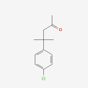 molecular formula C12H15ClO B1346337 4-(4-Chlorophenyl)-4-methylpentan-2-one CAS No. 6269-30-3