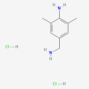 molecular formula C9H16Cl2N2 B13463406 4-(Aminomethyl)-2,6-dimethylaniline dihydrochloride 