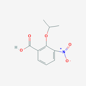 molecular formula C10H11NO5 B1346344 3-Nitro-2-propan-2-yloxybenzoic acid CAS No. 81957-22-4