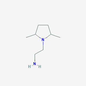 molecular formula C8H18N2 B1346350 2-(2,5-Dimethylpyrrolidin-1-yl)ethanamine CAS No. 33304-27-7