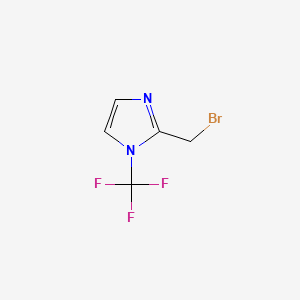 molecular formula C5H4BrF3N2 B13463527 2-(bromomethyl)-1-(trifluoromethyl)-1H-imidazole 