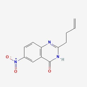 molecular formula C12H11N3O3 B13463537 2-(But-3-en-1-yl)-6-nitro-3,4-dihydroquinazolin-4-one 