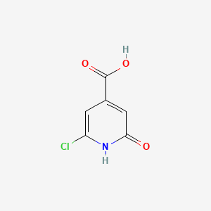molecular formula C6H4ClNO3 B1346356 2-Chloro-6-hydroxyisonicotinic acid CAS No. 6313-51-5