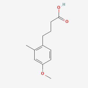molecular formula C12H16O3 B1346360 4-(4-Methoxy-2-methylphenyl)butanoic acid CAS No. 6307-30-8