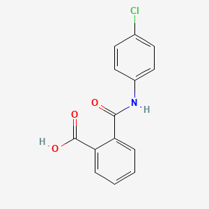 molecular formula C14H10ClNO3 B1346361 2-[(4-Chlorophenyl)carbamoyl]benzoic acid CAS No. 7142-94-1