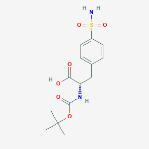 molecular formula C14H20N2O6S B13463630 4-(Aminosulfonyl)-N-Boc-L-phenylalanine CAS No. 84053-14-5