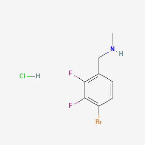 molecular formula C8H9BrClF2N B13463641 [(4-Bromo-2,3-difluorophenyl)methyl](methyl)amine hydrochloride 
