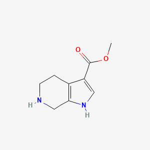 molecular formula C9H12N2O2 B13463673 methyl 1H,4H,5H,6H,7H-pyrrolo[2,3-c]pyridine-3-carboxylate 