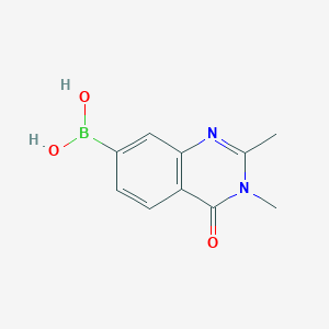molecular formula C10H11BN2O3 B13463699 (2,3-Dimethyl-4-oxo-3,4-dihydroquinazolin-7-yl)boronic acid 