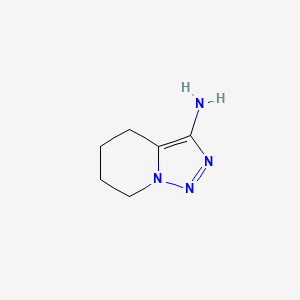 molecular formula C6H10N4 B13463719 4H,5H,6H,7H-[1,2,3]triazolo[1,5-a]pyridin-3-amine 