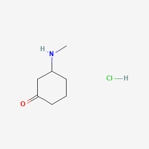 molecular formula C7H14ClNO B13463761 3-(Methylamino)cyclohexan-1-one hydrochloride 