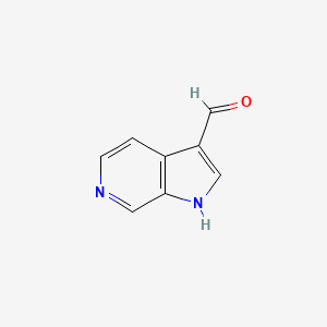 molecular formula C8H6N2O B1346377 1H-pyrrolo[2,3-c]pyridine-3-carbaldehyde CAS No. 25957-65-7