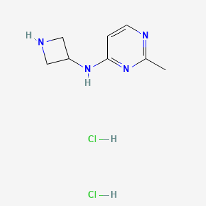 molecular formula C8H14Cl2N4 B13463779 N-(azetidin-3-yl)-2-methylpyrimidin-4-amine dihydrochloride 
