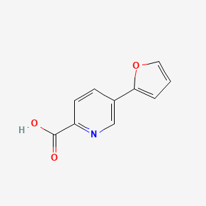 molecular formula C10H7NO3 B1346378 5-(Furan-2-yl)picolinic acid CAS No. 930110-99-9