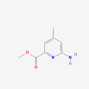 molecular formula C8H10N2O2 B13463791 Methyl 6-amino-4-methylpicolinate 