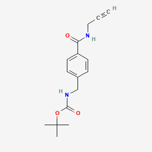molecular formula C16H20N2O3 B13463808 tert-Butyl 4-(prop-2-yn-1-ylcarbamoyl)benzylcarbamate 