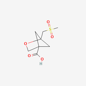 molecular formula C8H12O5S B13463829 1-(Methanesulfonylmethyl)-2-oxabicyclo[2.1.1]hexane-4-carboxylic acid 