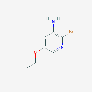 molecular formula C7H9BrN2O B1346384 2-Bromo-5-ethoxypyridin-3-amine CAS No. 663193-84-8