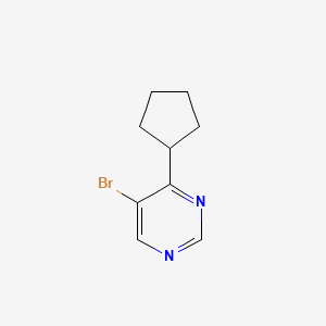 molecular formula C9H11BrN2 B1346386 5-Bromo-4-cyclopentylpyrimidine CAS No. 951884-32-5