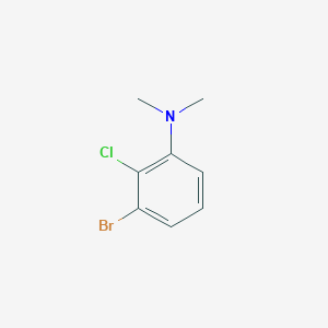 molecular formula C8H9BrClN B13463866 3-bromo-2-chloro-N,N-dimethylaniline 