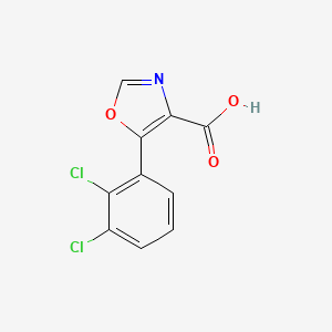 molecular formula C10H5Cl2NO3 B1346388 5-(2,3-Dichlorophenyl)oxazole-4-carboxylic acid CAS No. 951885-34-0