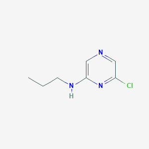 molecular formula C7H10ClN3 B1346389 6-chloro-N-propylpyrazin-2-amine CAS No. 951884-52-9