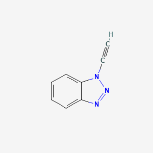 molecular formula C8H5N3 B13463899 1-ethynyl-1H-1,2,3-benzotriazole 