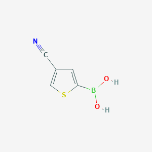 molecular formula C5H4BNO2S B13463946 (4-Cyanothiophen-2-YL)boronic acid 