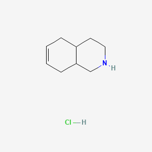 molecular formula C9H16ClN B13463963 1,2,3,4,4a,5,8,8a-Octahydroisoquinoline hydrochloride 