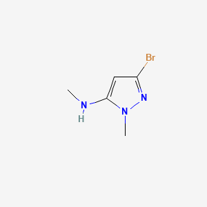 molecular formula C5H8BrN3 B13463967 3-bromo-N,1-dimethyl-1H-pyrazol-5-amine 