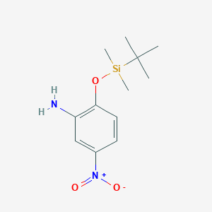 molecular formula C12H20N2O3Si B13463992 2-[(Tert-butyldimethylsilyl)oxy]-5-nitroaniline 