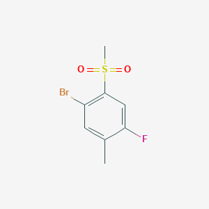 molecular formula C8H8BrFO2S B1346401 5-Bromo-2-fluoro-4-methylsulfonyltoluene CAS No. 942474-79-5