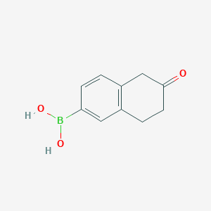 molecular formula C10H11BO3 B13464021 (6-Oxo-5,6,7,8-tetrahydronaphthalen-2-yl)boronic acid 
