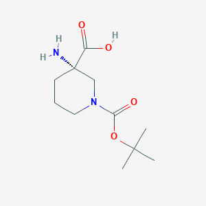 (S)-3-Amino-1-(tert-butoxycarbonyl)piperidine-3-carboxylic acid