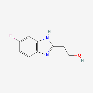 molecular formula C9H9FN2O B1346410 2-(6-Fluoro-1H-benzimidazol-2-yl)ethanol CAS No. 915924-12-8