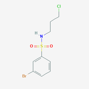 molecular formula C9H11BrClNO2S B1346412 3-Bromo-N-(3-chloropropyl)benzenesulfonamide CAS No. 929000-46-4