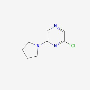 molecular formula C8H10ClN3 B1346413 2-Chloro-6-(pyrrolidin-1-yl)pyrazine CAS No. 1000339-30-9