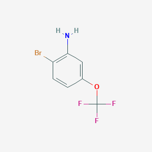 molecular formula C7H5BrF3NO B1346419 2-Bromo-5-(trifluoromethoxy)aniline CAS No. 887267-47-2