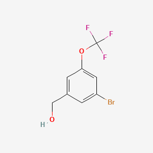 molecular formula C8H6BrF3O2 B1346426 (3-Bromo-5-(trifluoromethoxy)phenyl)methanol CAS No. 1026201-95-5