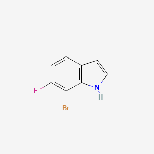 molecular formula C8H5BrFN B1346428 7-bromo-6-fluoro-1H-indole CAS No. 1000339-62-7