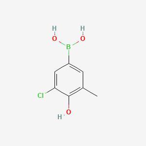 molecular formula C7H8BClO3 B13464321 (3-Chloro-4-hydroxy-5-methylphenyl)boronic acid 