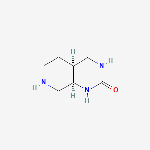 molecular formula C7H13N3O B13464354 rac-(4aR,8aS)-decahydropyrido[3,4-d]pyrimidin-2-one CAS No. 2770895-51-5