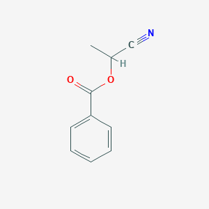 molecular formula C10H9NO2 B1346439 1-Cyanoethyl benzoate CAS No. 3478-24-8
