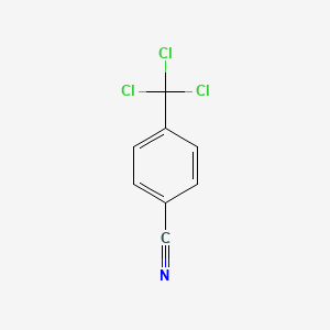 molecular formula C8H4Cl3N B1346441 4-(Trichloromethyl)benzonitrile CAS No. 2179-45-5