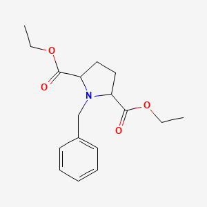 molecular formula C17H23NO4 B1346443 (2S,5R)-Diethyl 1-benzylpyrrolidine-2,5-dicarboxylate CAS No. 52321-06-9