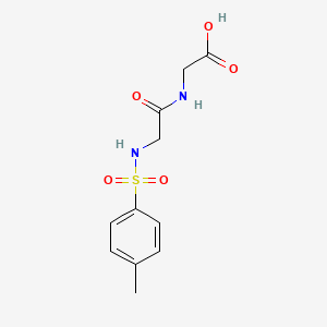 [({[(4-Methylphenyl)sulfonyl]amino}acetyl)amino]acetic acid