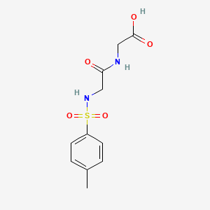 molecular formula C11H14N2O5S B1346446 [({[(4-Methylphenyl)sulfonyl]amino}acetyl)amino]acetic acid CAS No. 4703-34-8